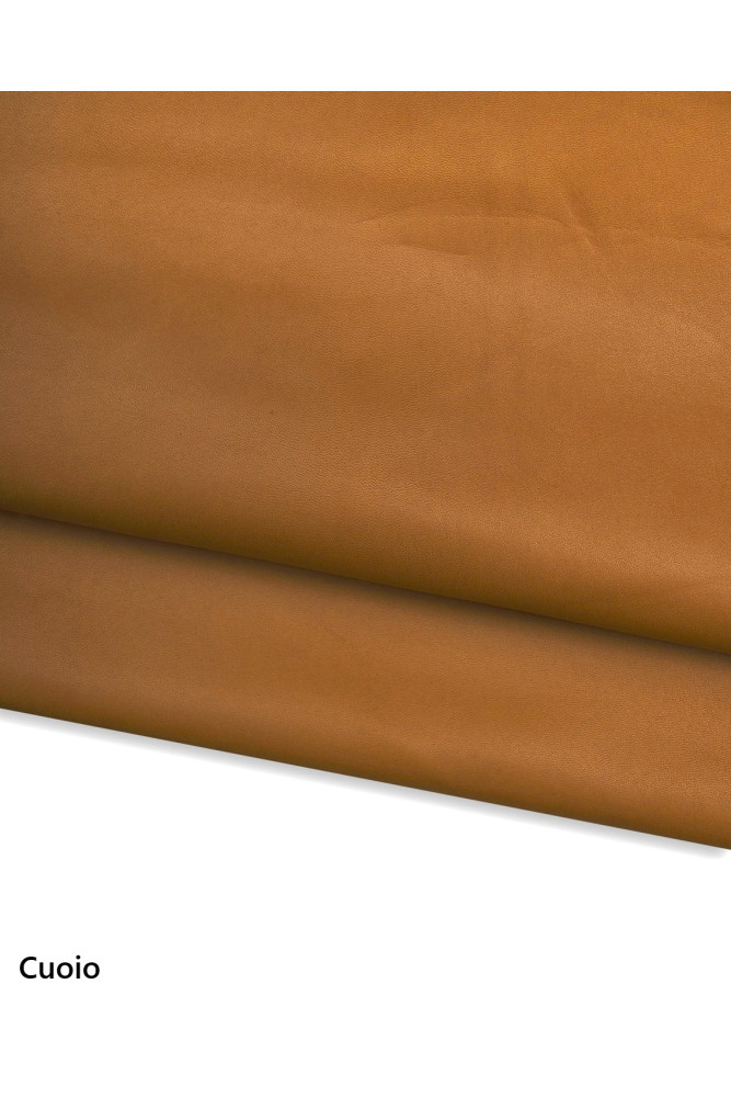 Orange, tan, brown sheepskin NAPPA,...