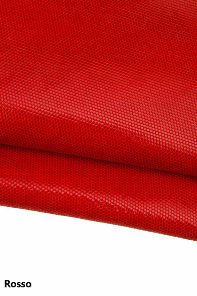 Pelle rossa - fuxia LAMINATA, capra SCAMOSCIATA stampata morbida, pellame per hobbisti