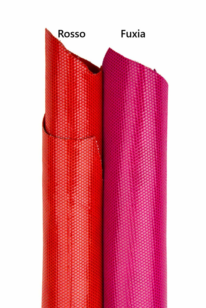Pelle rossa - fuxia LAMINATA, capra...