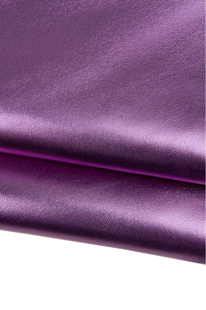 Pelle LAMINATA viola, capra...