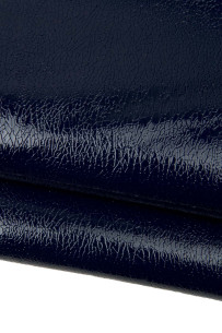Pelle VERNICE blu stampa...