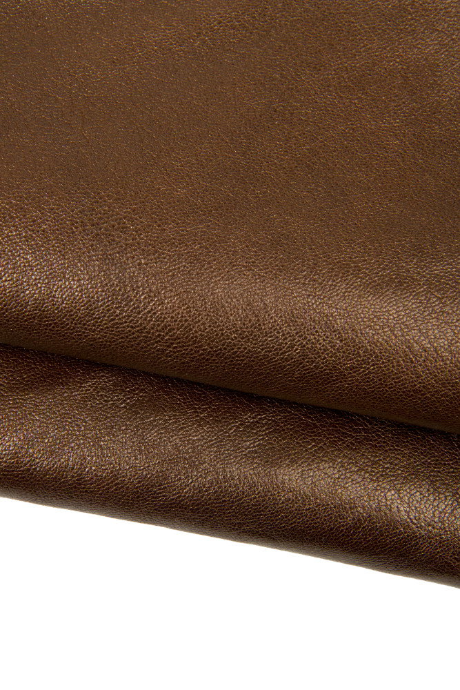 Brown PEARLIZED sporty leather skin,...