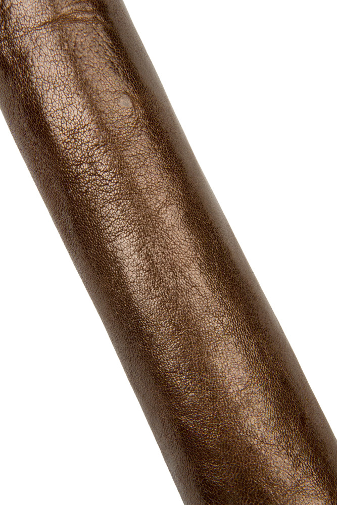 Brown PEARLIZED sporty leather skin,...