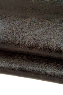 Dark brown GLOSSY leather...