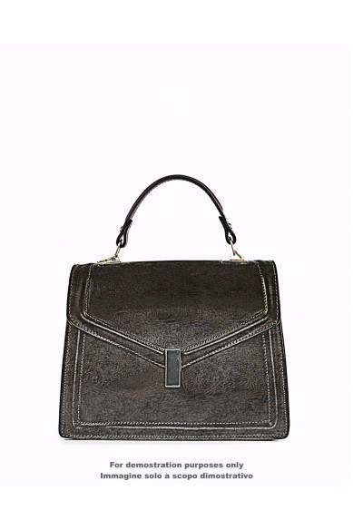 Pellame testa di moro LUCIDO, capra stampa CRACKLED, pellame morbido stropicciato per artigiani