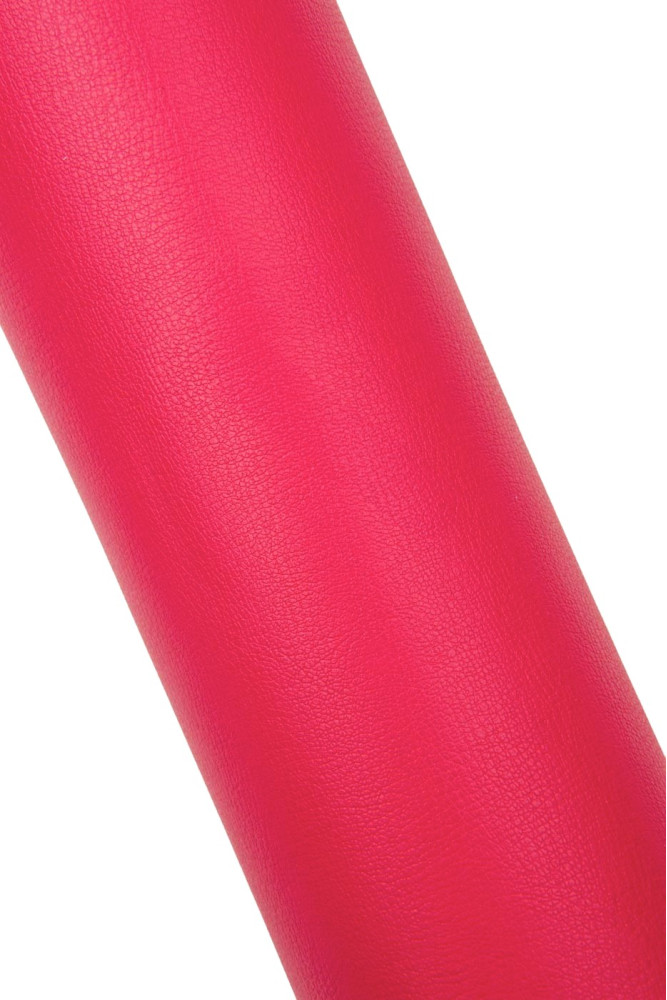 Vitello rosso magenta, pelle con...