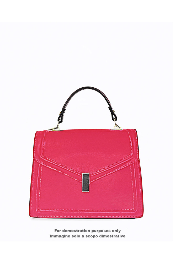 Vitello rosso magenta, pelle con...