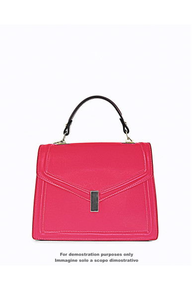 Magenta red cowhide, semi glossy leather hide with light PEBBLE GRAIN print, slightly stiff calfskin, 1.6 -1.8 mm