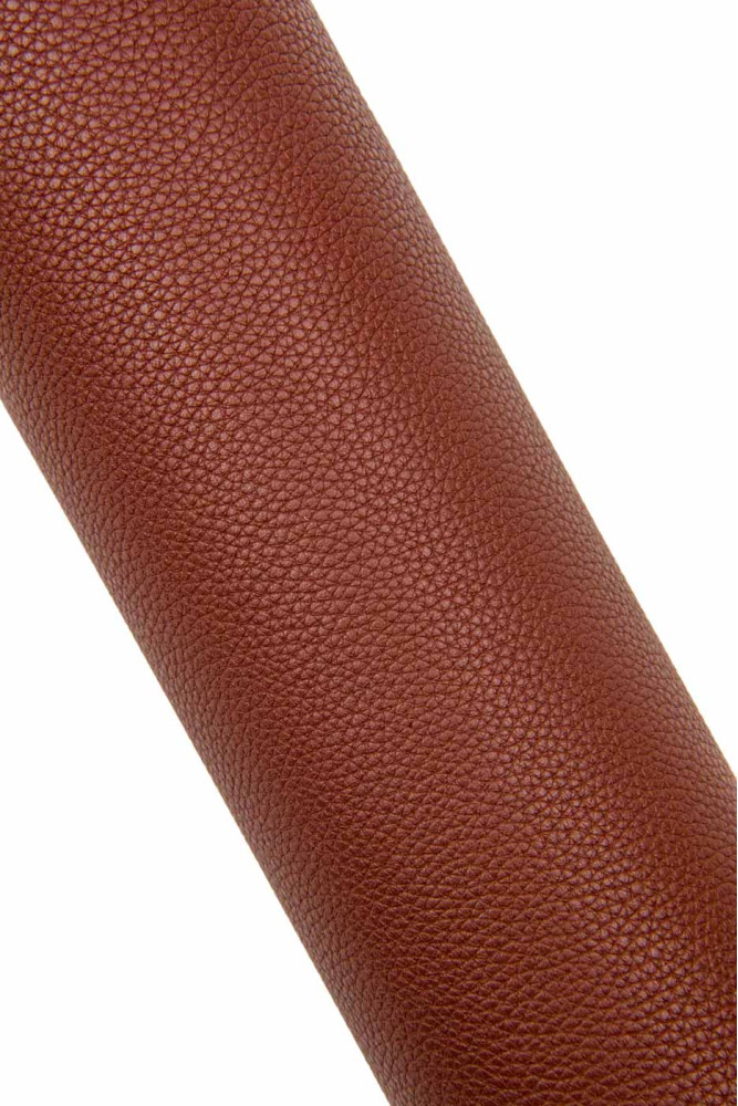Reddish brown GRAINY leather hide,...