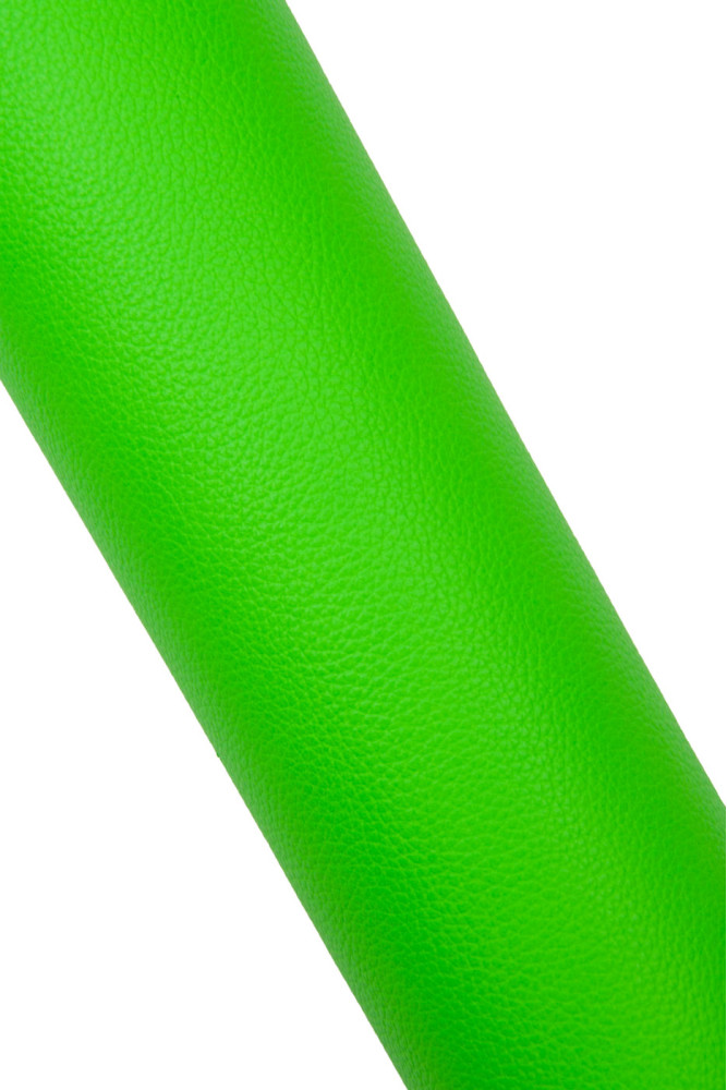 Pellame VERDE FLUO con GRANA, vitello...