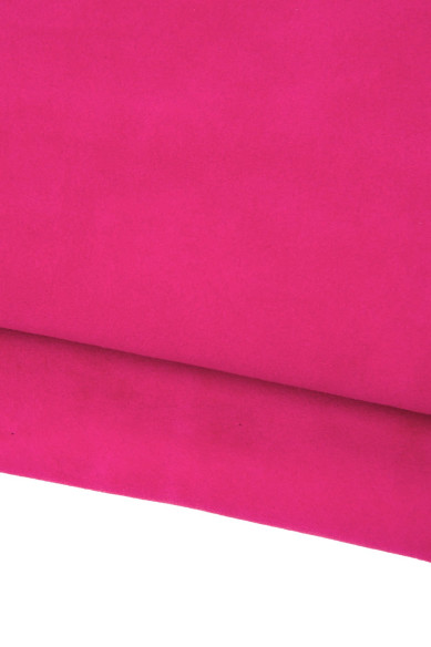FUCHSIA PINK SUEDE goatskin, soft bright leather skin for diy projects
