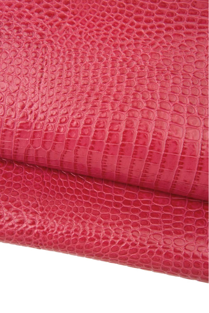 Pelle rosso corallo stampa...