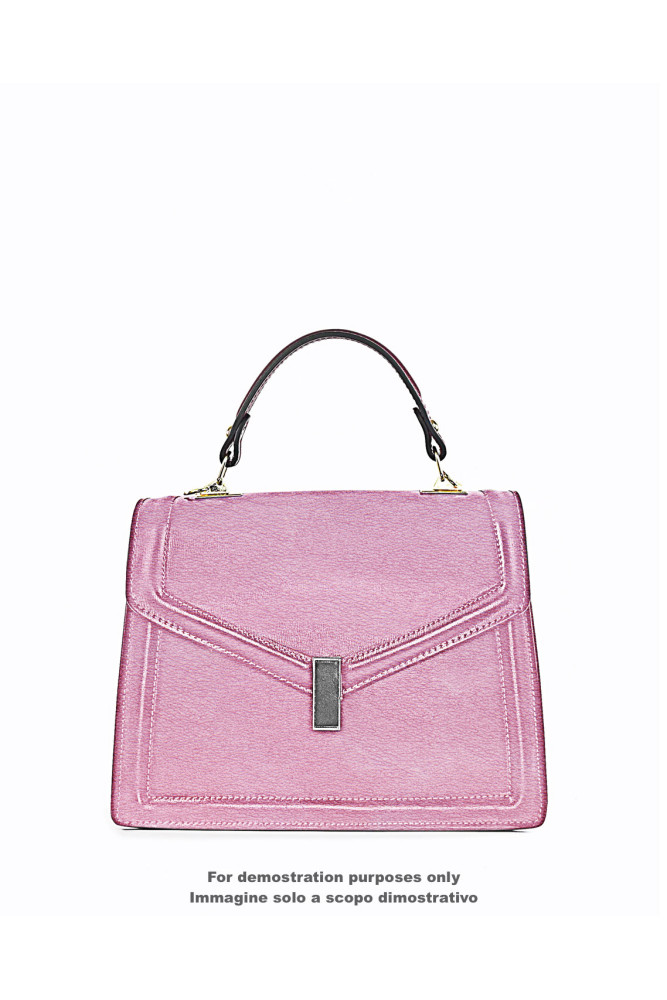 PINK METALLIC leather hide, soft...