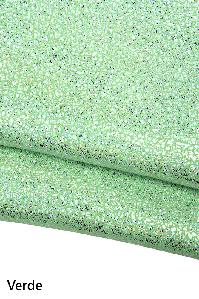 Pelle laminata IRIDESCENTE, capra...