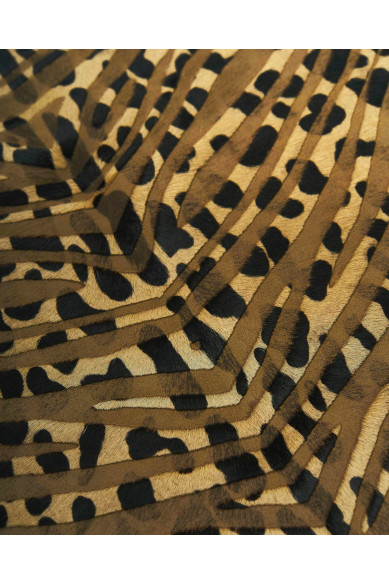 ZEBRA - CHEETAH printed hair on leather hide, animal textured pony calfskin, luxurious material for crafting