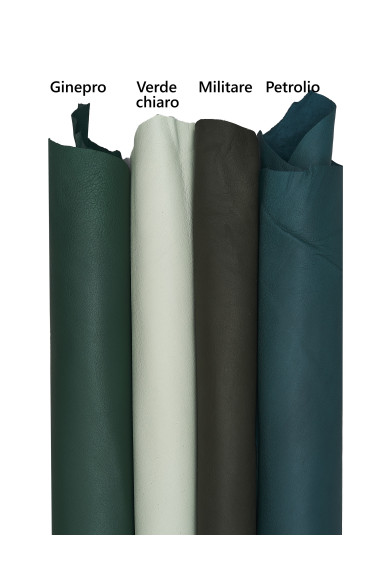 Green NAPPA sheepskin, smooth soft lambskin for GARMENTS and DIY creations