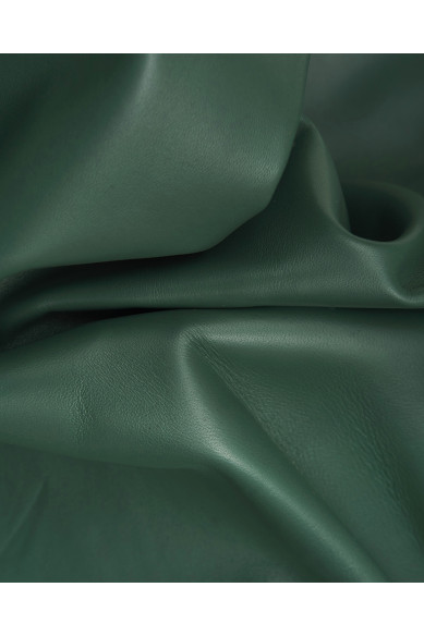 Pelle NAPPA verde, pellame di agnello liscio morbido, per ABBIGLIAMENTO e hobbisti