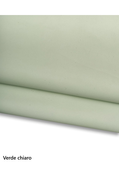 Pelle NAPPA verde, pellame di agnello liscio morbido, per ABBIGLIAMENTO e hobbisti