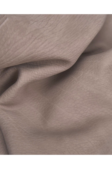 Pellame NABUK grigio chiaro, vitello scamosciato con GRANA leggera, pellame morbidissimo per artigiani