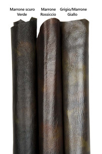 Glossy WRINKLED leather...