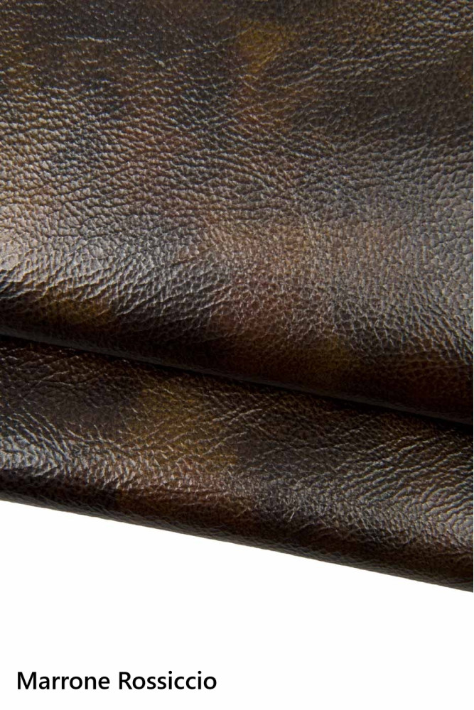 Pelle lucida STROPICCIATA, pellame...