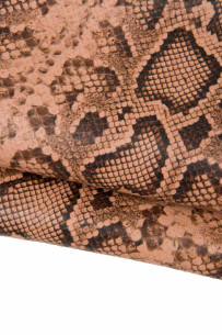 Flesh pink PYTHON printed...