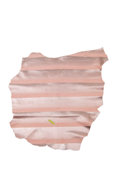STRIPED printed leather skin, METALLIC suede goatskin, bright sparkle soft hide for projects