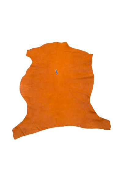 Tan sporty leather skin, PULL - UP suede lambskin, brown vintage sheepskin hide, 0.8 - 0.9 mm , ideal for crafting