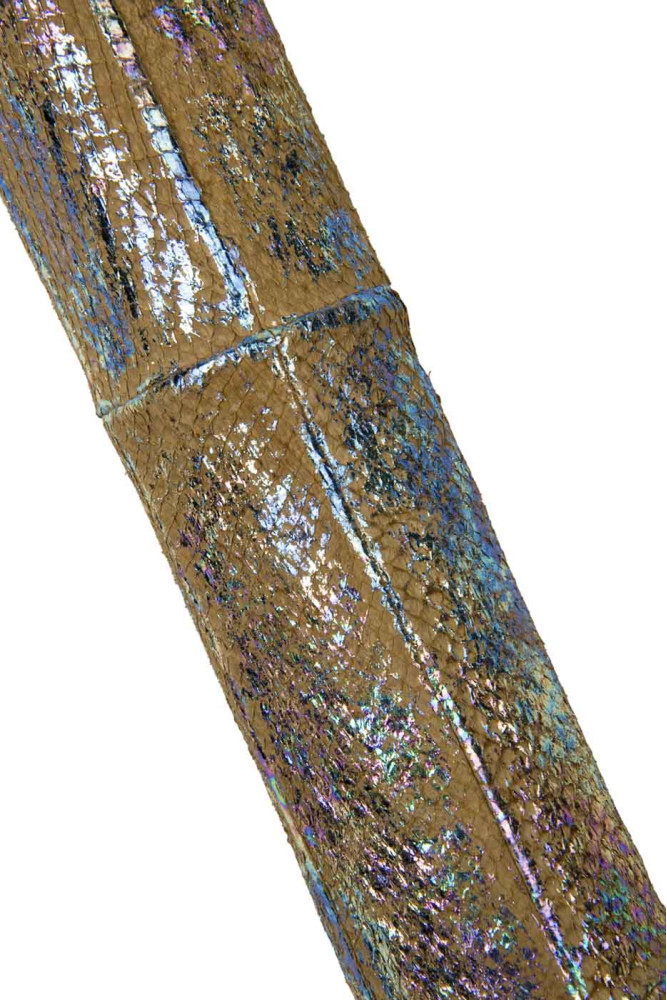 Pelle di SALMONE beige laminata...