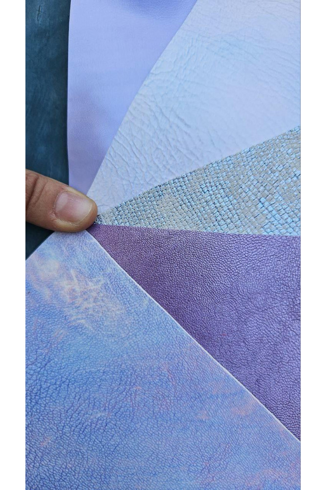 5 Ritagli di pellami unici...