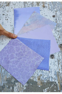 5 Ritagli di pellami unici...