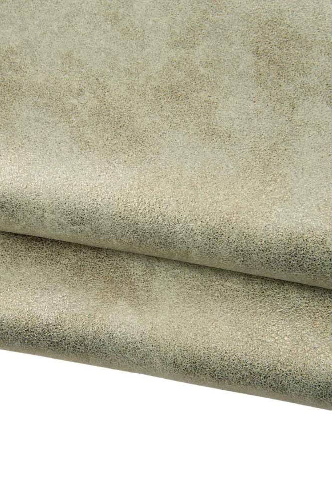 Steelmetal - bronze METALLIC leather...