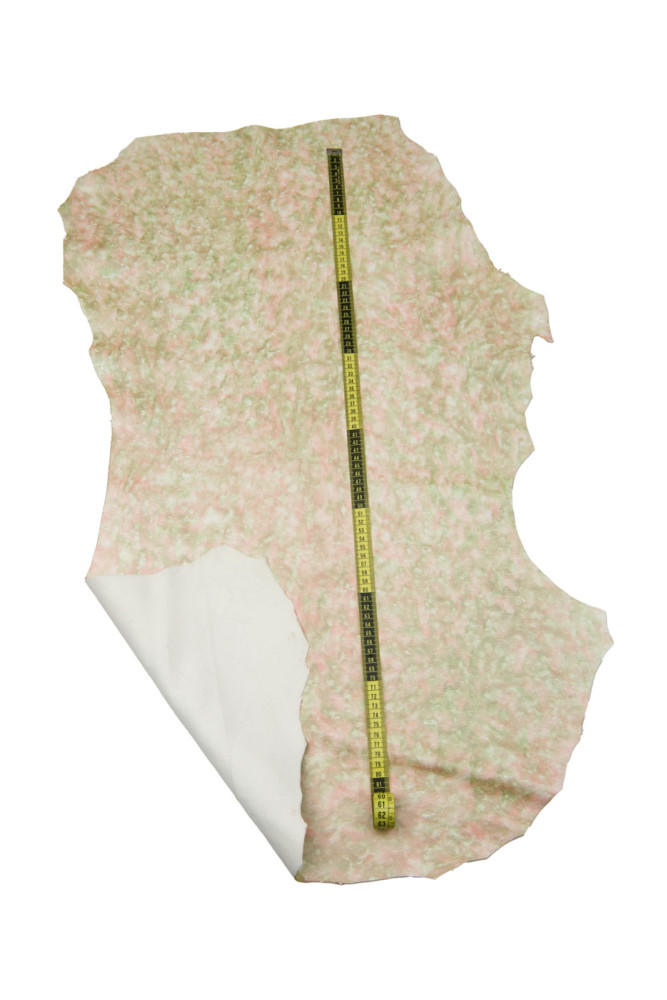 Pelle verde - arancio effetto simil...