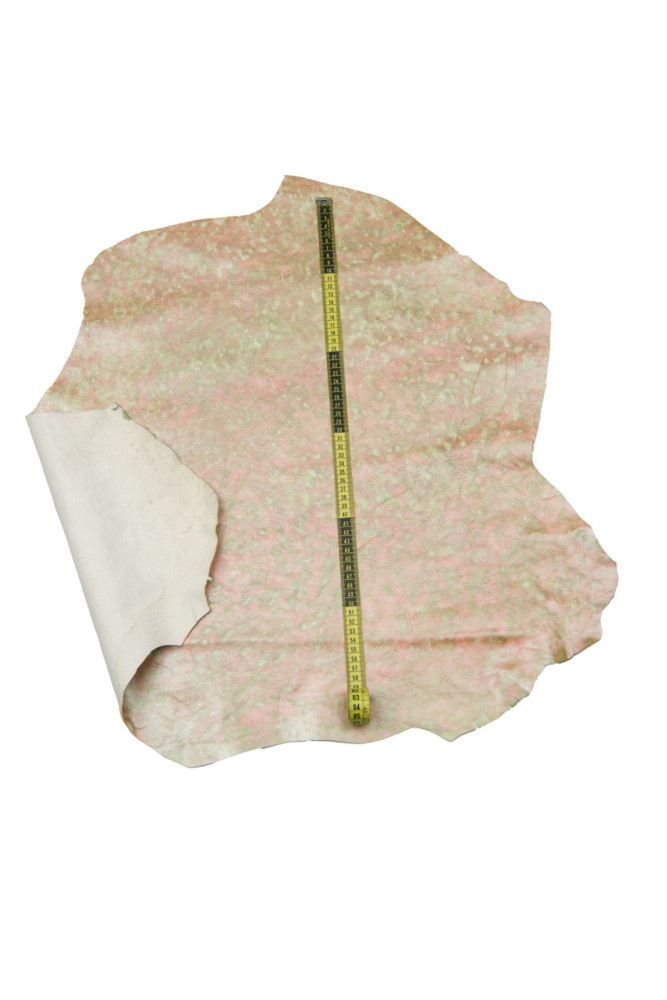 Pelle verde - arancio effetto simil...