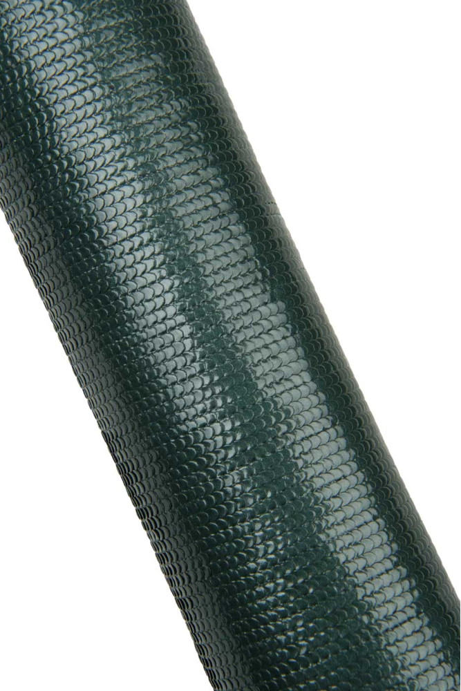 Pellame SERPENTE verde scuro, capra...