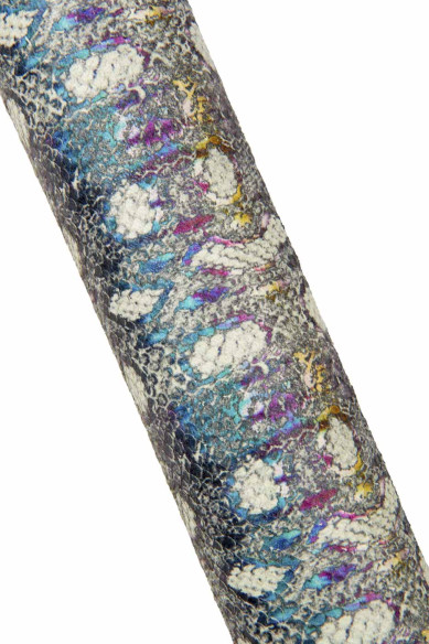 Multicolor PYTHON textured goatskin, reptile CARVED leather skin, snake printed hide  for hobbyists