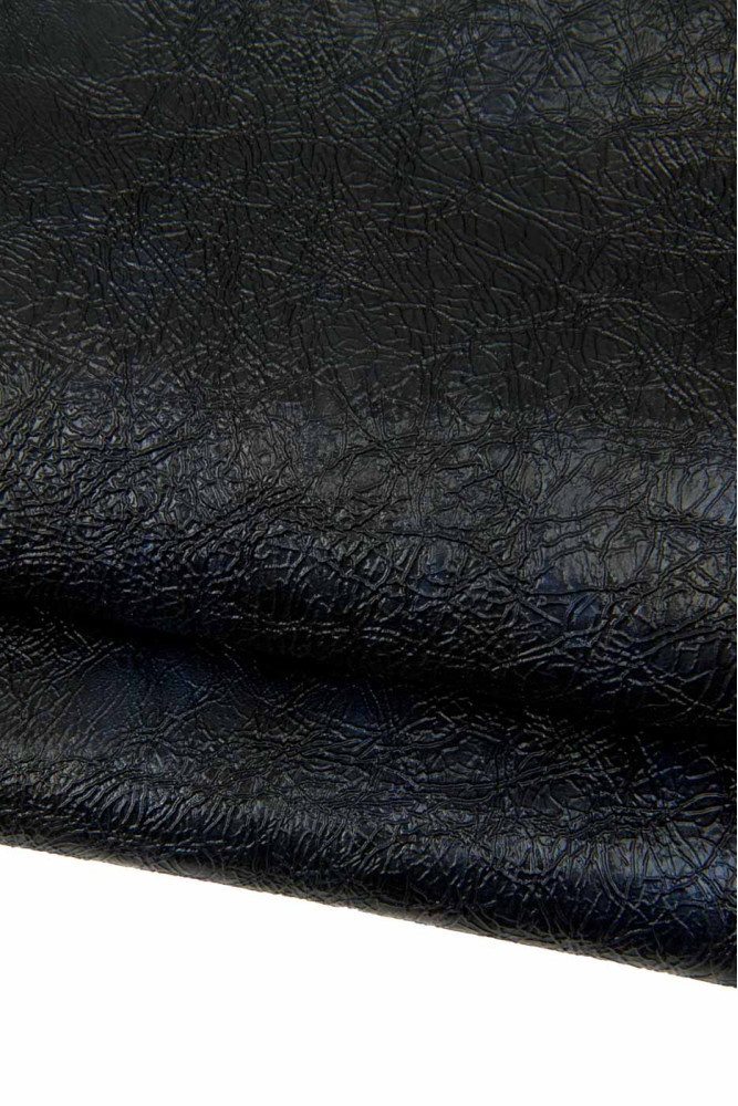 Pellame nero STROPICCIATO con...