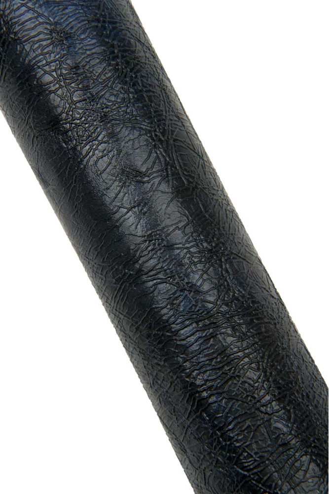 Pellame nero STROPICCIATO con...