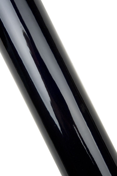 Night blue PEARLIZED PATENT leather hide, glossy soft cowhide, elegant solid color calfskin for crafters