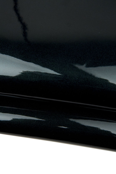 Dark green PATENT cowhide, glossy PEARLIZED calfskin, top quality elegant cowhide