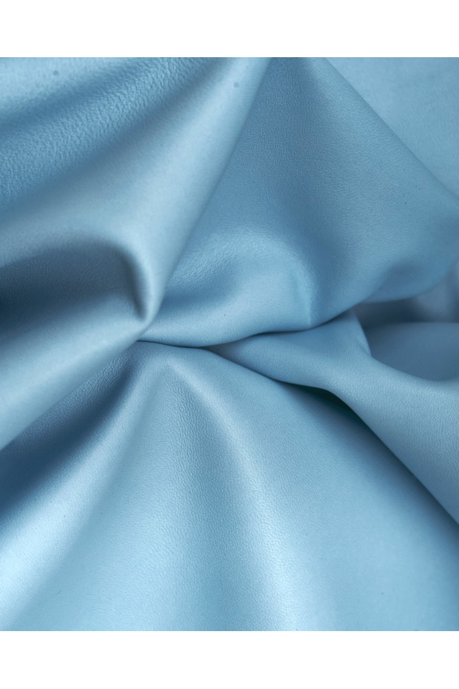 Blue NAPPA leather skins, smooth soft...