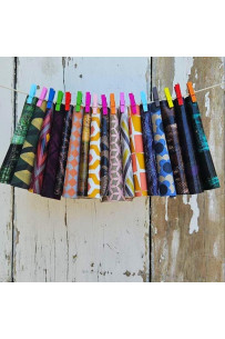 10 Colorful Printed Leather...