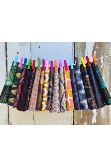 10 Colorful Printed Leather Scraps RANDOM selection, GEOMETRIC and ABSTRACT leather scraps  6x5" / 15x12 cm and 10x8" / 20x25 cm