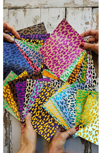 Ritagli stampa LEOPARDO, selezione casuale, scampoli selezionati tra i colori delle foto