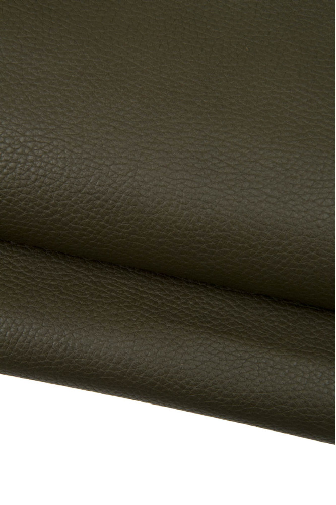 Pelle grana DOLLARO verde fango,...