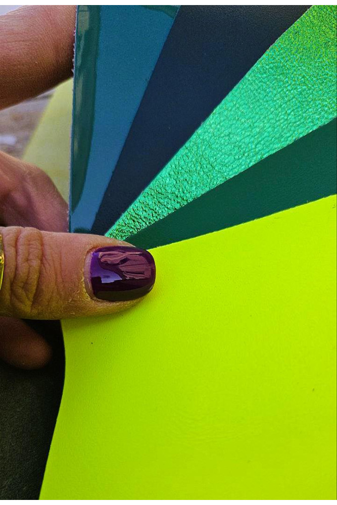 5 Ritagli di pellami unici...