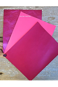 3 Ritagli di pellami unici...