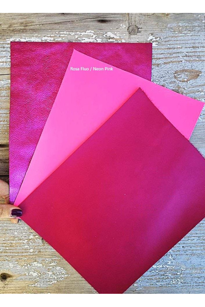 3 Ritagli di pellami unici...