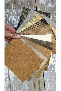 10 Piece Leather Swatch Set...