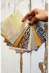 10 Selected leather scraps,...